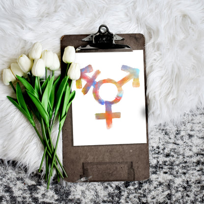Rainbow Trans Symbol Printable Wall Art
