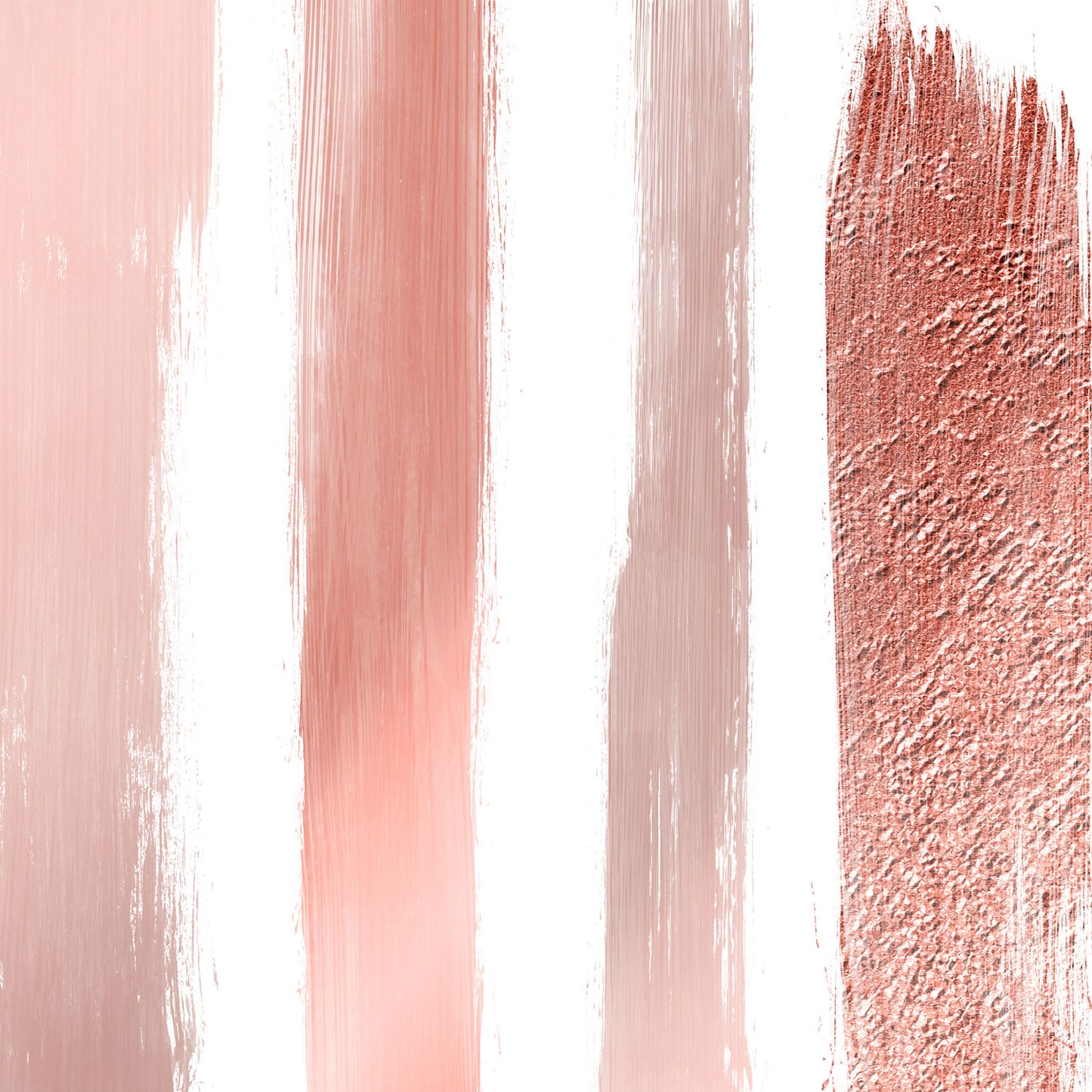 Rose Gold Brushstrokes Up Close