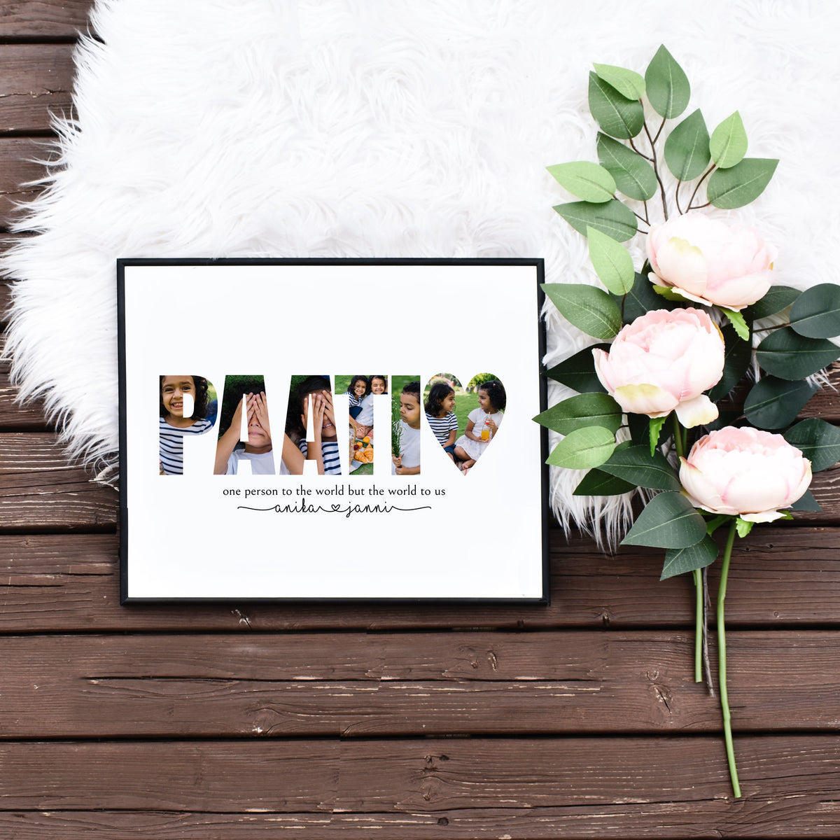 Easy Edit Yourself Paati Collage Template Unique Gift for Her