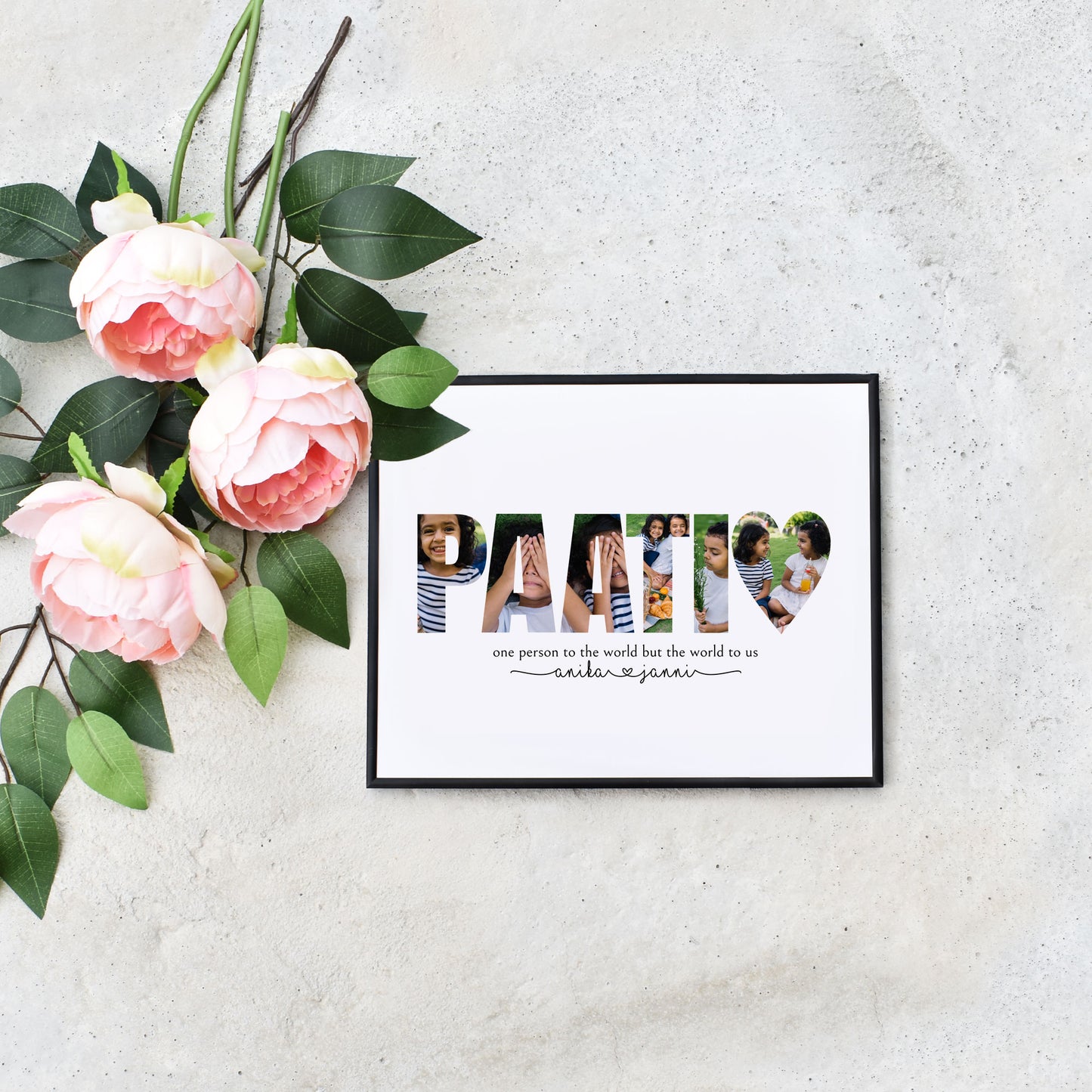 Easy Self Editable Paati Photo Collage Last Minute Mothers Day Gift