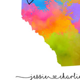 Rainbow Alberta Map Up Close Details