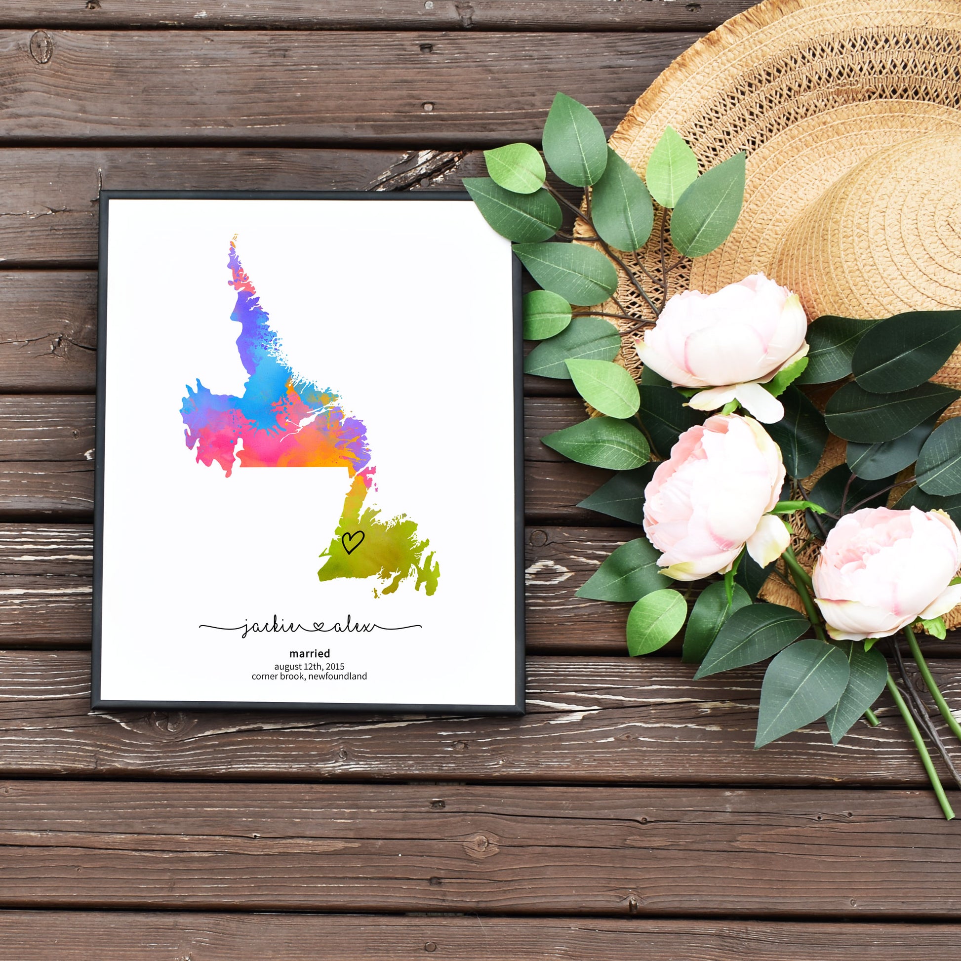Easy Editable Newfoundland and Labrador Map Template by Playful Pixie Studio