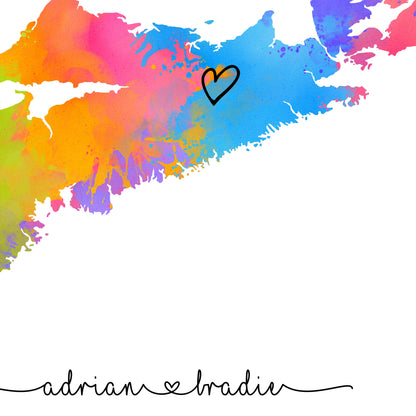 Rainbow Nova Scotia Map Template Up Close Details