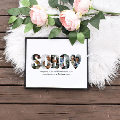 Editable Sobo Photo Collage Mothers Day Gift for Grandma