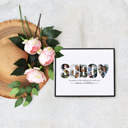 Easy DIY Sobo Photo Collage Personalized Gift for Mom