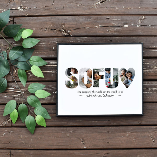 Easy DIY Sofu Photo Collage Template Last Minute Gift on a Budget