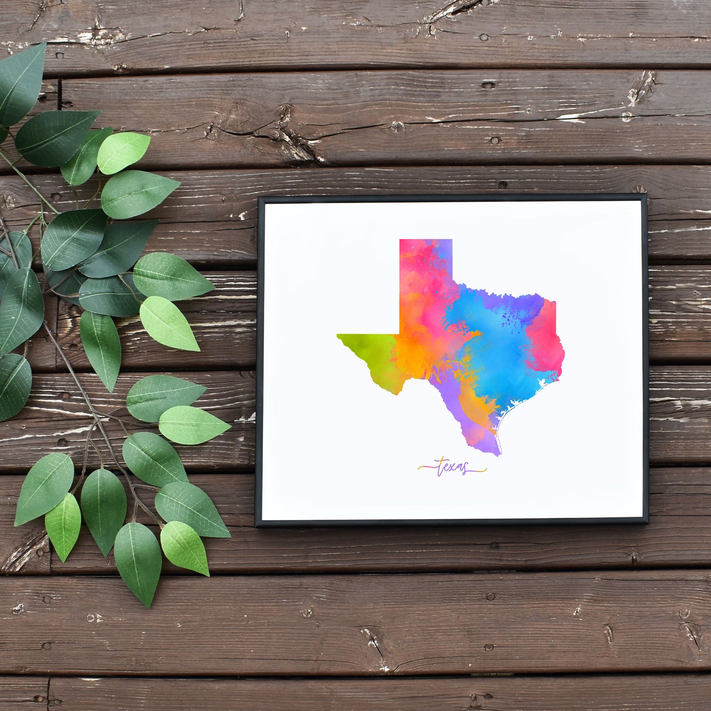 Quick Downloadable Texas State Map Travel Gift