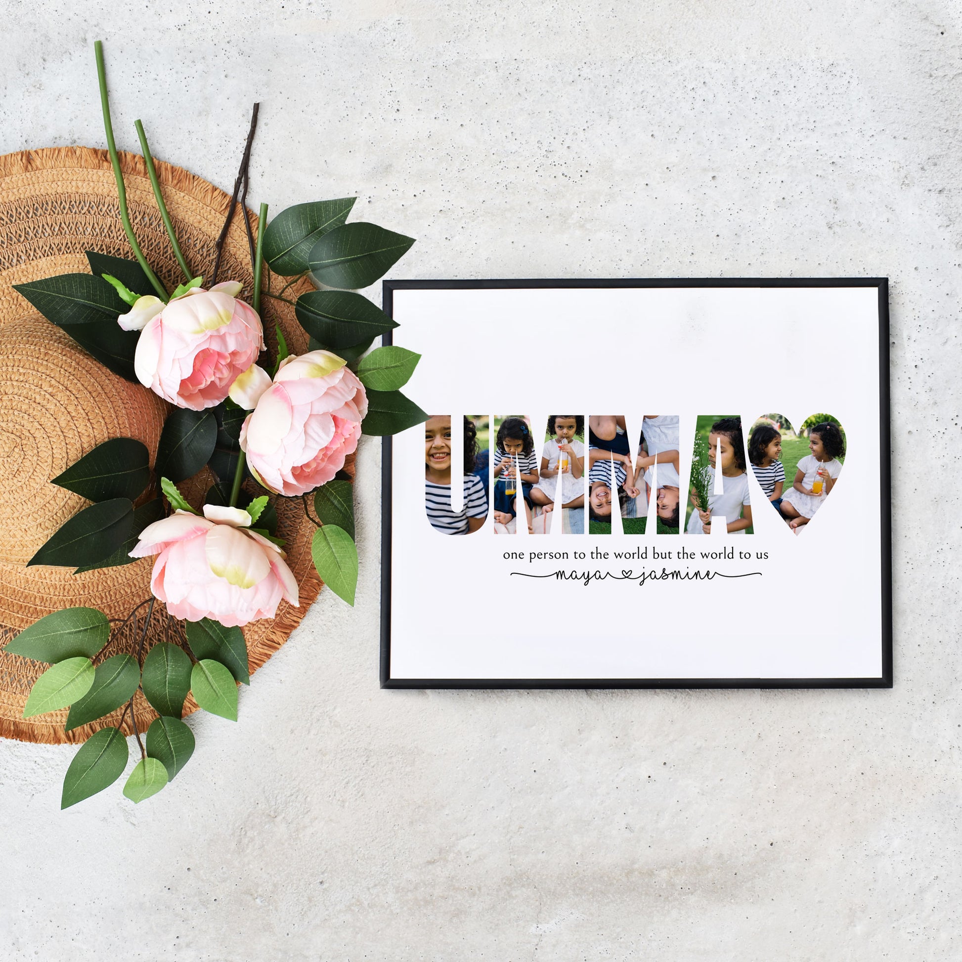 Quick Self Editable Umma Photo Collage Last Minute Mothers Day Gift