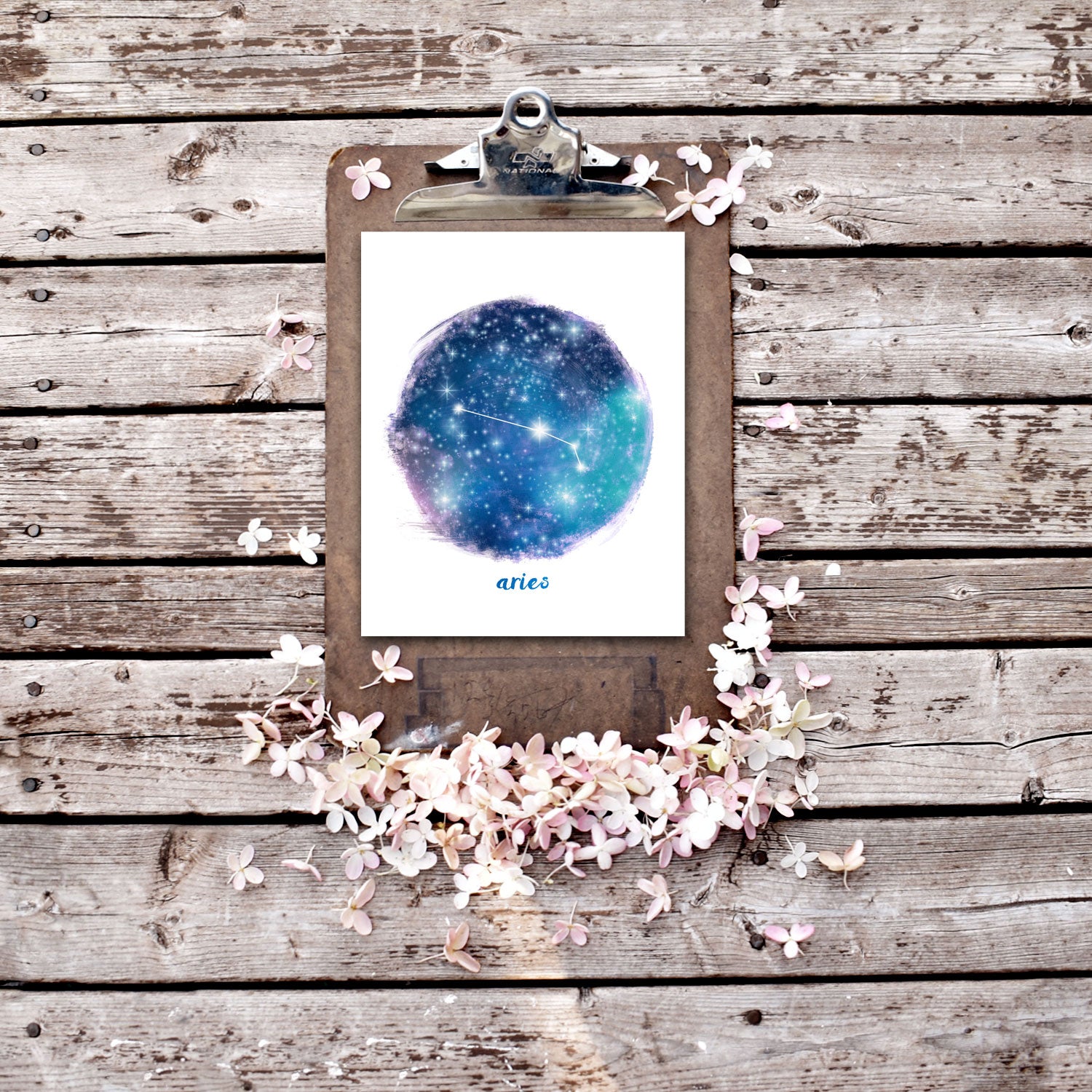 Aries Constellation Star Sign Printable Wall Art