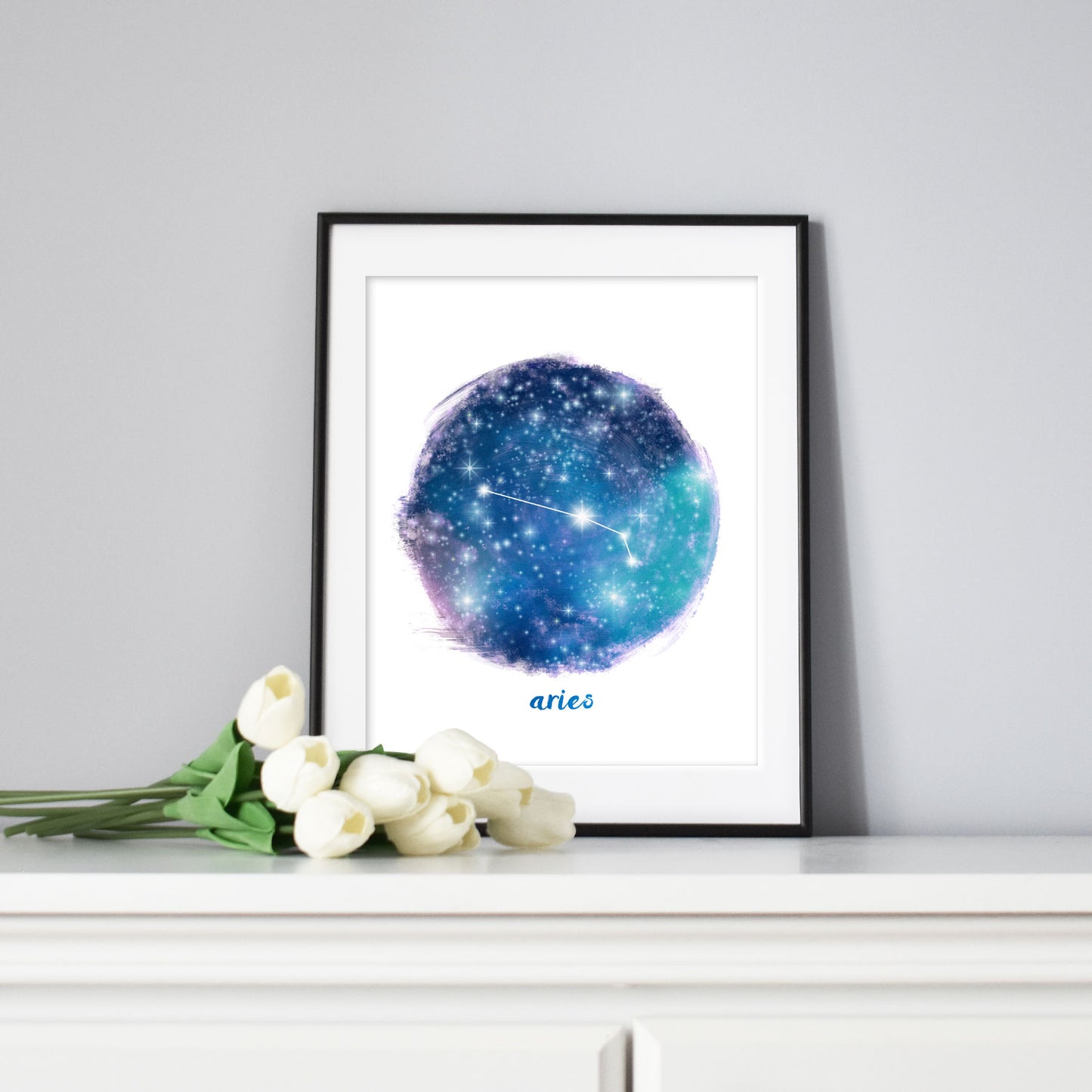 Printable Aries Star Sign by Playful Pixie Studio