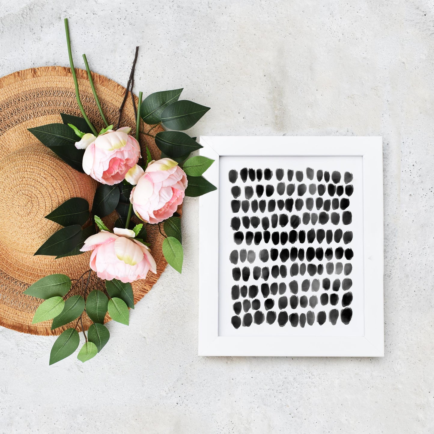 Printable Modern Black Abstract Art by Playful Pixie Studio