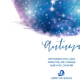 Libra Name Sign Blue Sky Up Close Details