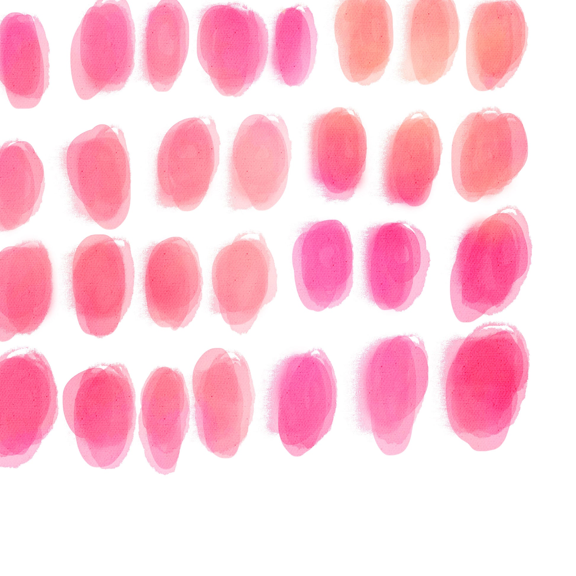 Pink Watercolour Dots Up Close