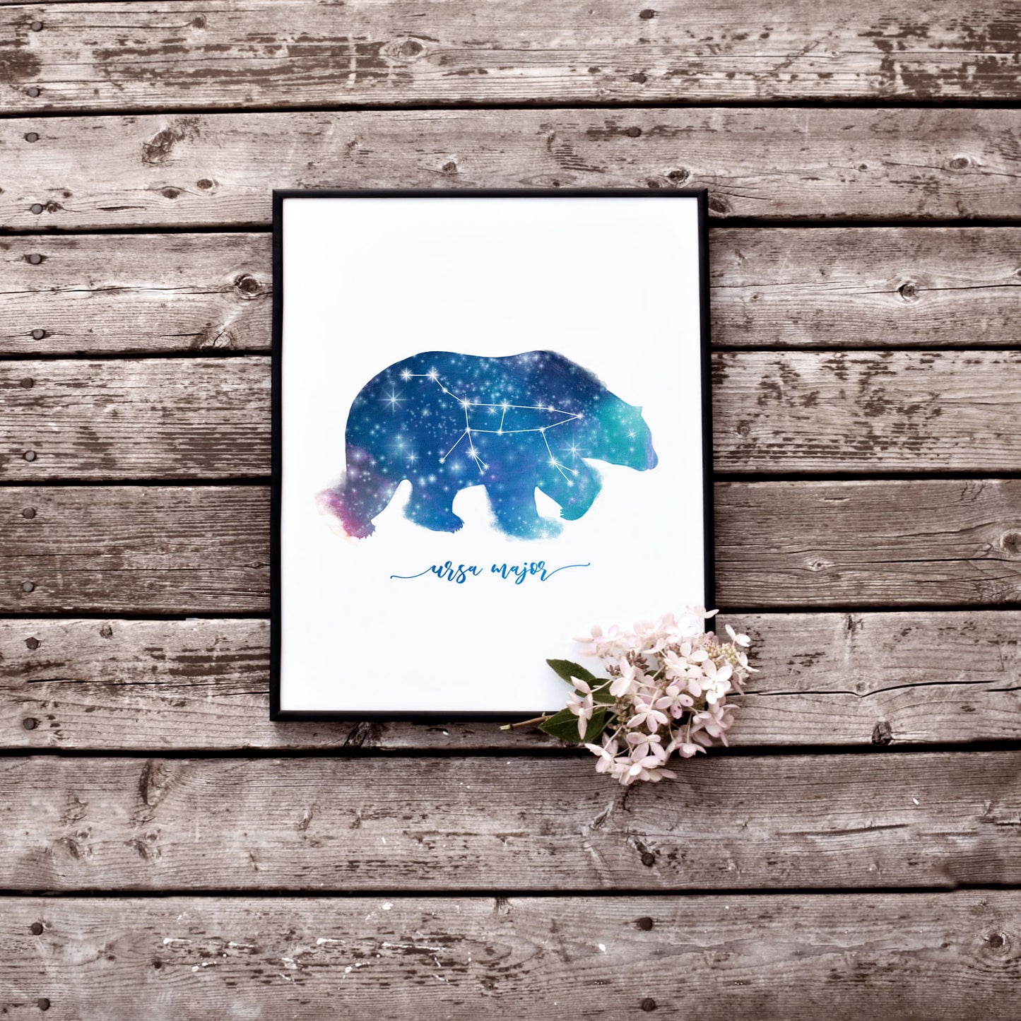 Ursa Mjor Bear Constellation Printable Wall Art