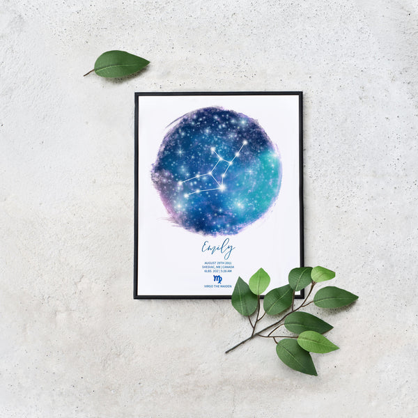 Edit Yourself Virgo Personalized Zodiac Name Sign